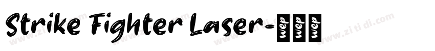 Strike Fighter Laser字体转换